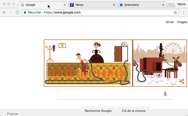 Open New Tab After Current Tab : capture d'écran animée